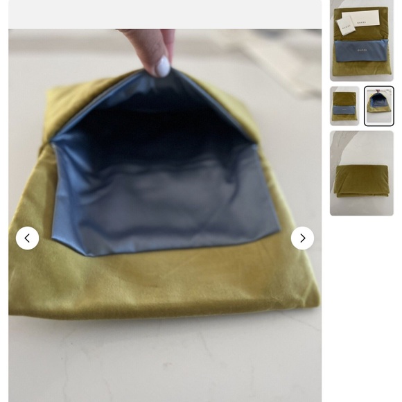 Gucci Sunglasses Limited Edition Yellow Velvet X-Large
Sunglass Case Pou… - Picture 4 of 5